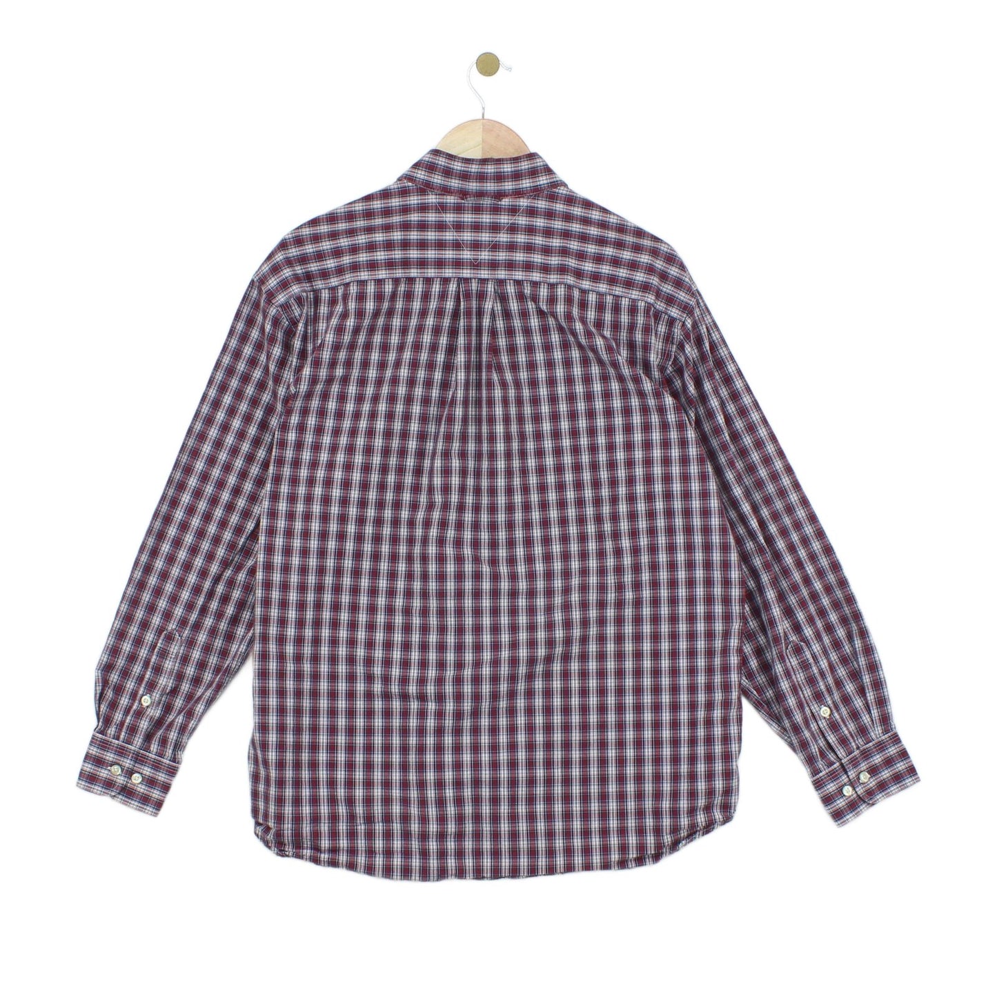 Mens Plaid Shirt Button Down Long Sleeve