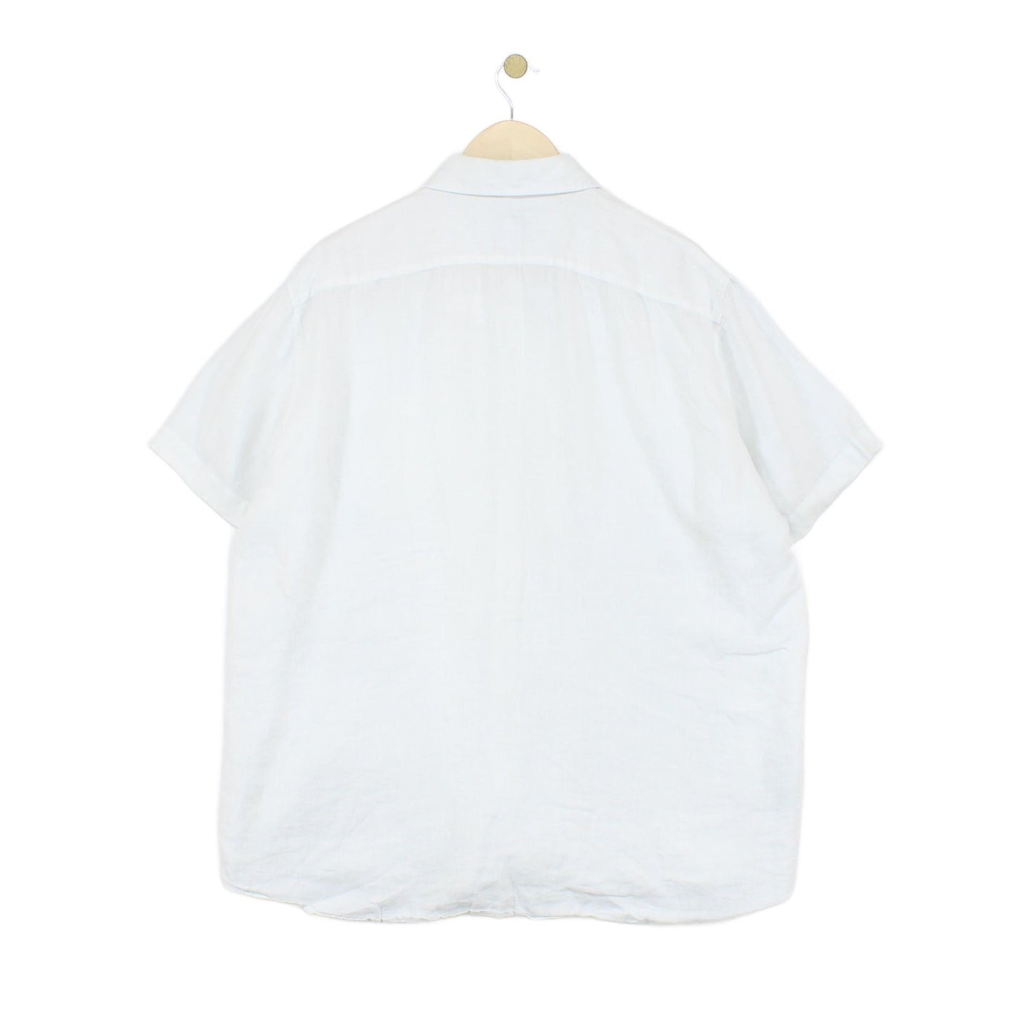 Mens Linen Shirt Short Sleeve Formal