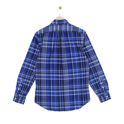 Mens Plaid Shirt Custom Fit Long Sleeve