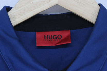Mens Polo Shirt Long Sleeve Slim Fit