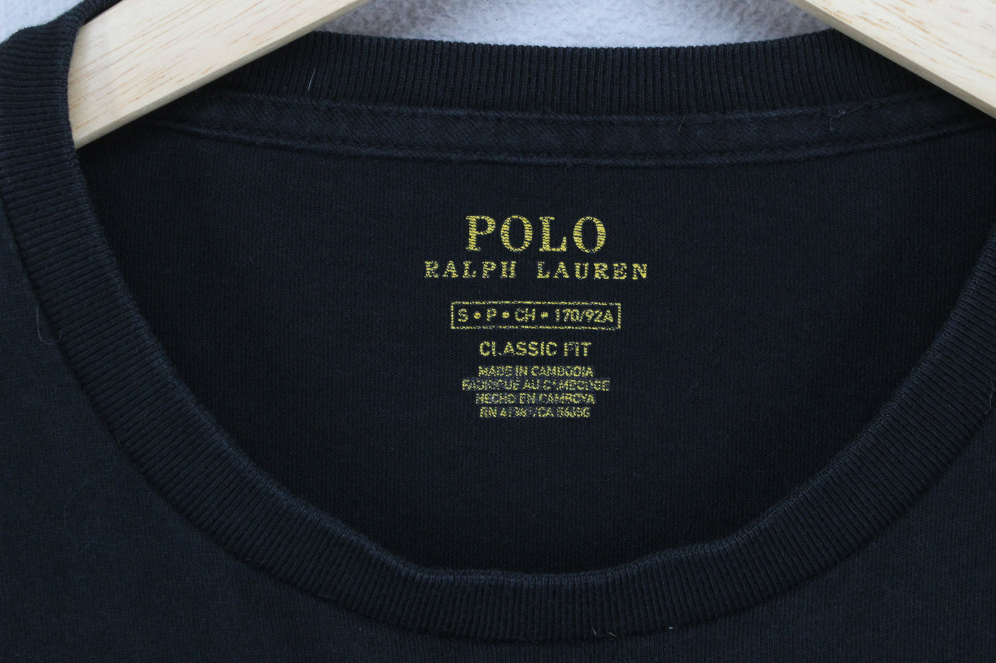 Mens T-Shirt Classic Fit Long Sleeve Embroidered