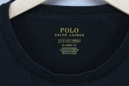 Mens T-Shirt Classic Fit Long Sleeve Embroidered