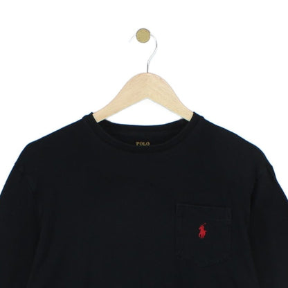 Mens T-Shirt Classic Fit Long Sleeve Embroidered
