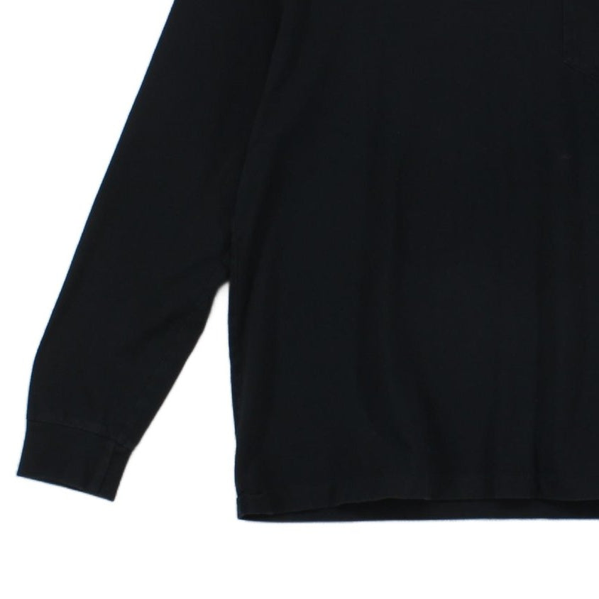 Mens T-Shirt Classic Fit Long Sleeve Embroidered