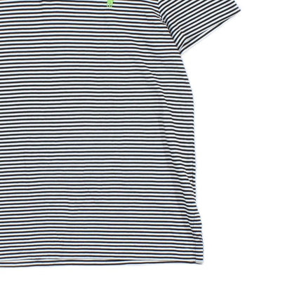 Mens Striped Polo Shirt Short Sleeve Pima Soft Touch