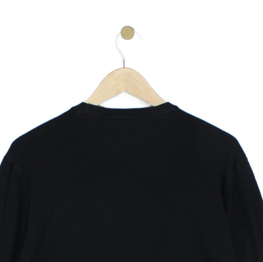 Mens T-Shirt Classic Fit Long Sleeve Embroidered