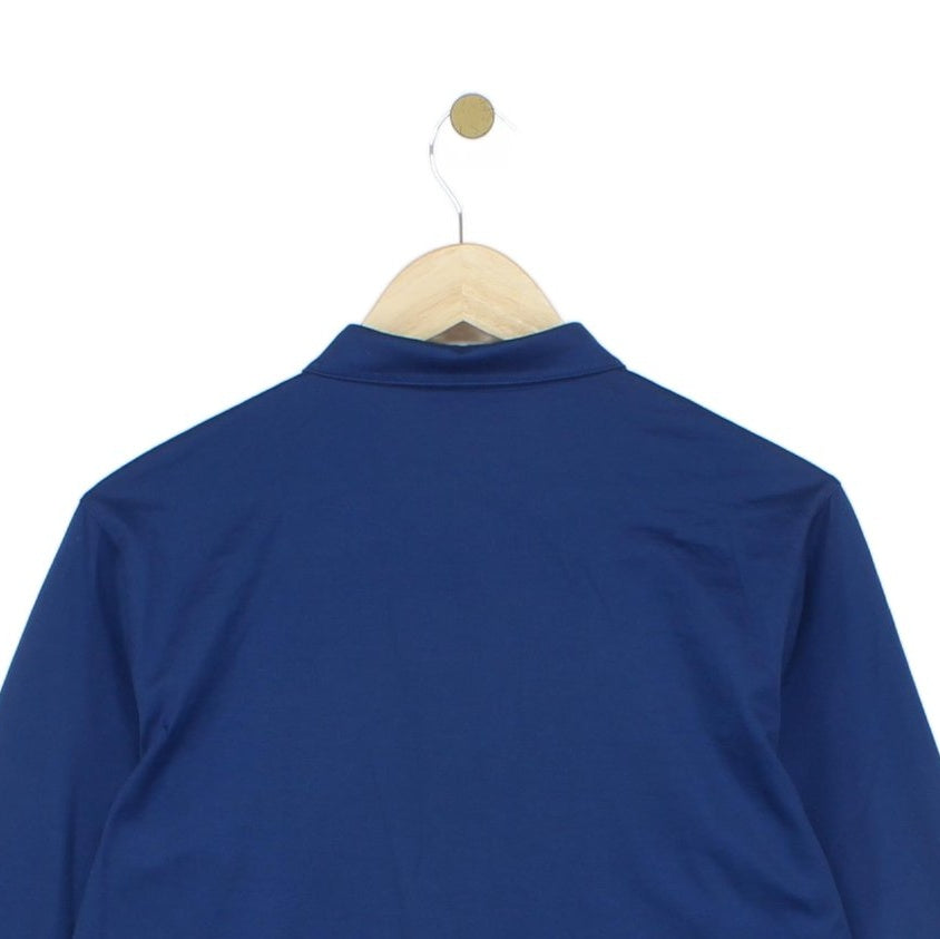 Mens Polo Shirt Long Sleeve Slim Fit