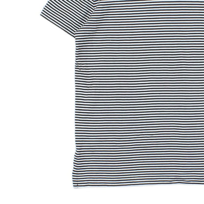 Mens Striped Polo Shirt Short Sleeve Pima Soft Touch