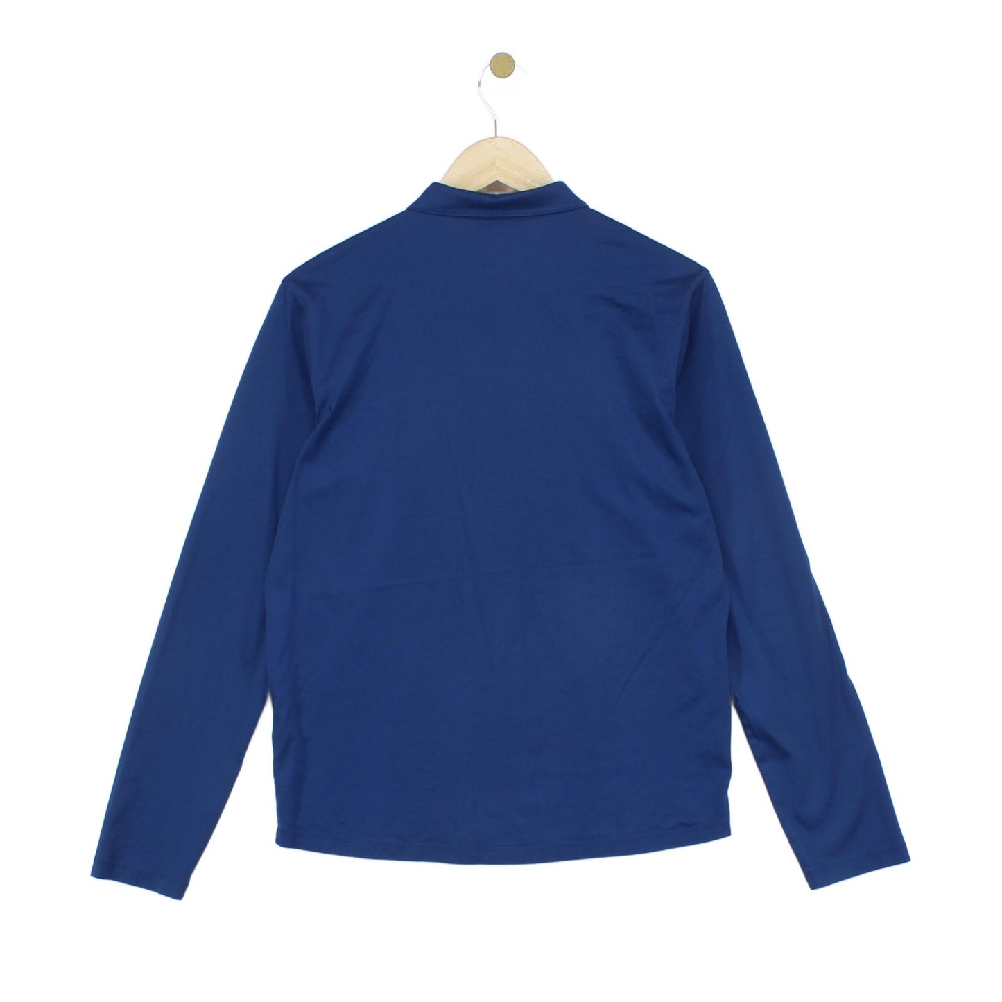 Mens Polo Shirt Long Sleeve Slim Fit