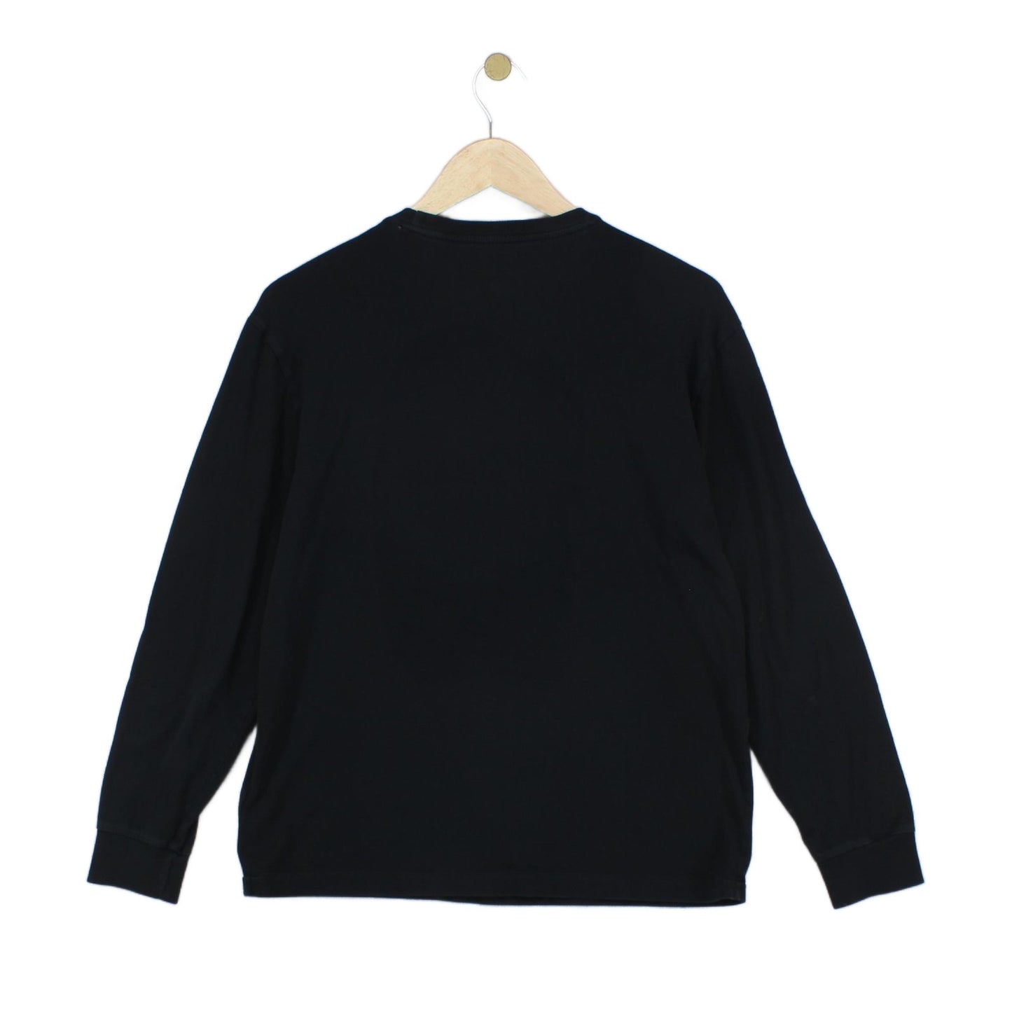 Mens T-Shirt Classic Fit Long Sleeve Embroidered