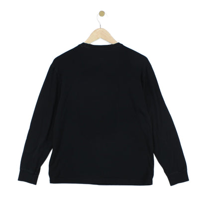 Mens T-Shirt Classic Fit Long Sleeve Embroidered