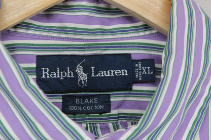 Mens Striped Shirt Button Up Collared