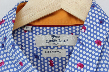 Mens Floral Shirt Button Up Classic