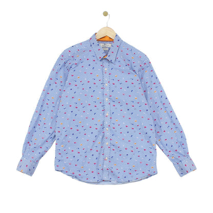 Mens Floral Shirt Button Up Classic
