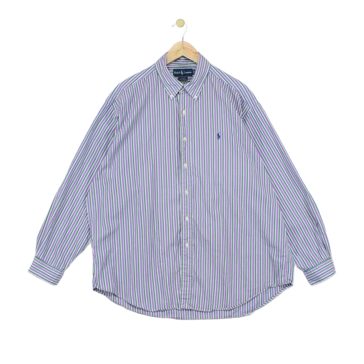 Mens Striped Shirt Button Up Collared