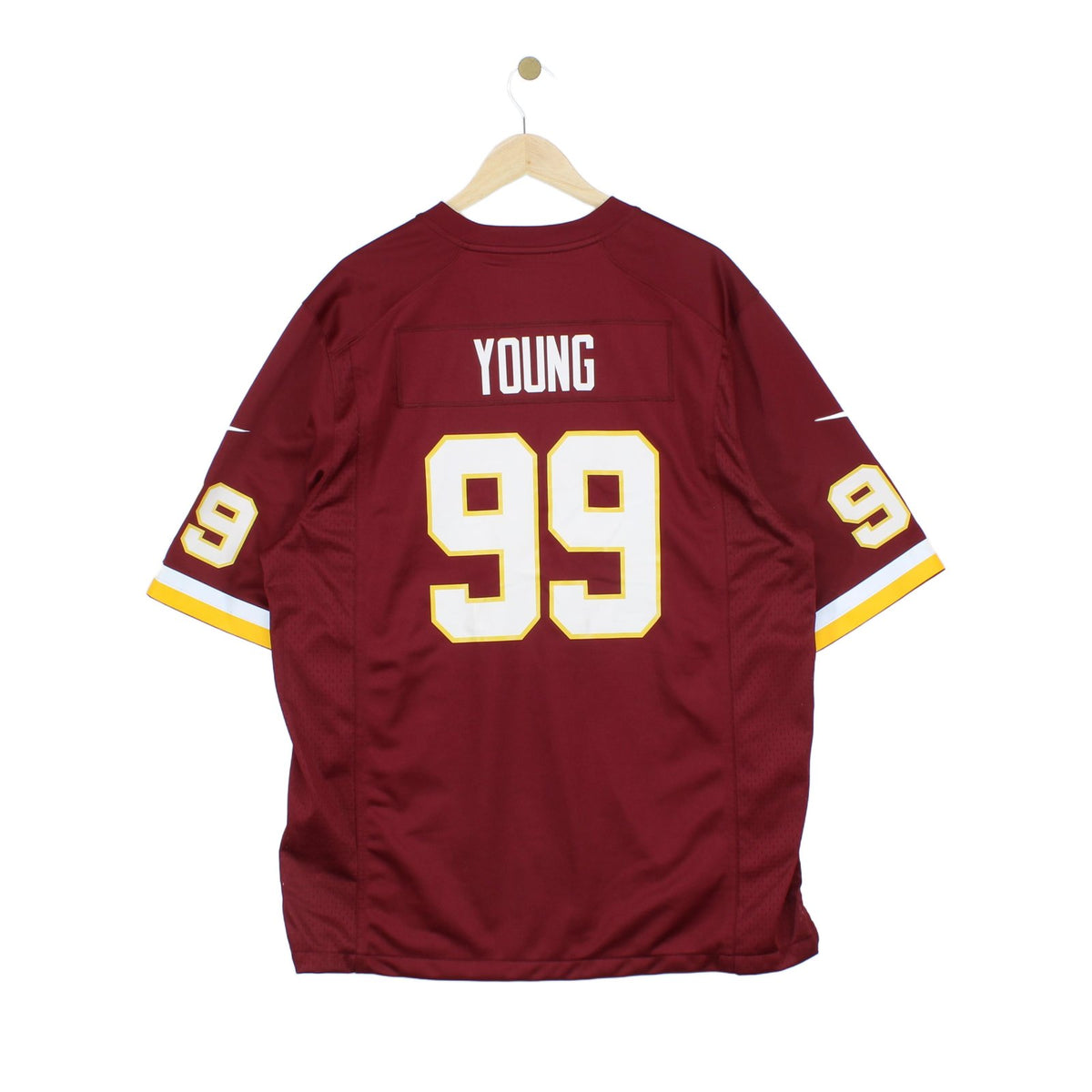 Mens Nfl Redskins T-Shirt Jersey #99 Young Short Sleeve