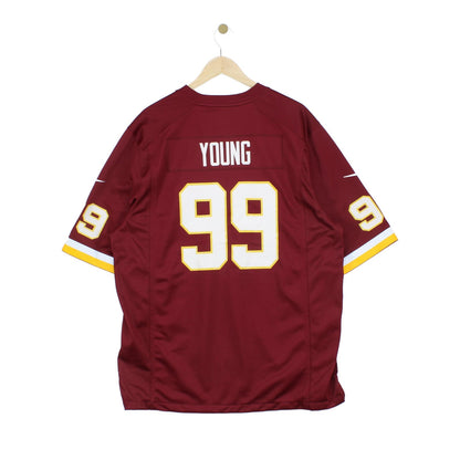 Mens Nfl Redskins T-Shirt Jersey #99 Young Short Sleeve