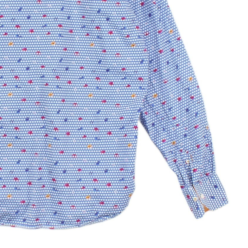 Mens Floral Shirt Button Up Classic