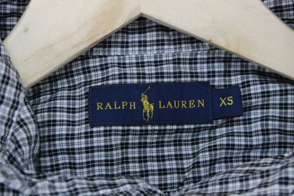 Mens Check Shirt Long Sleeve Button Up