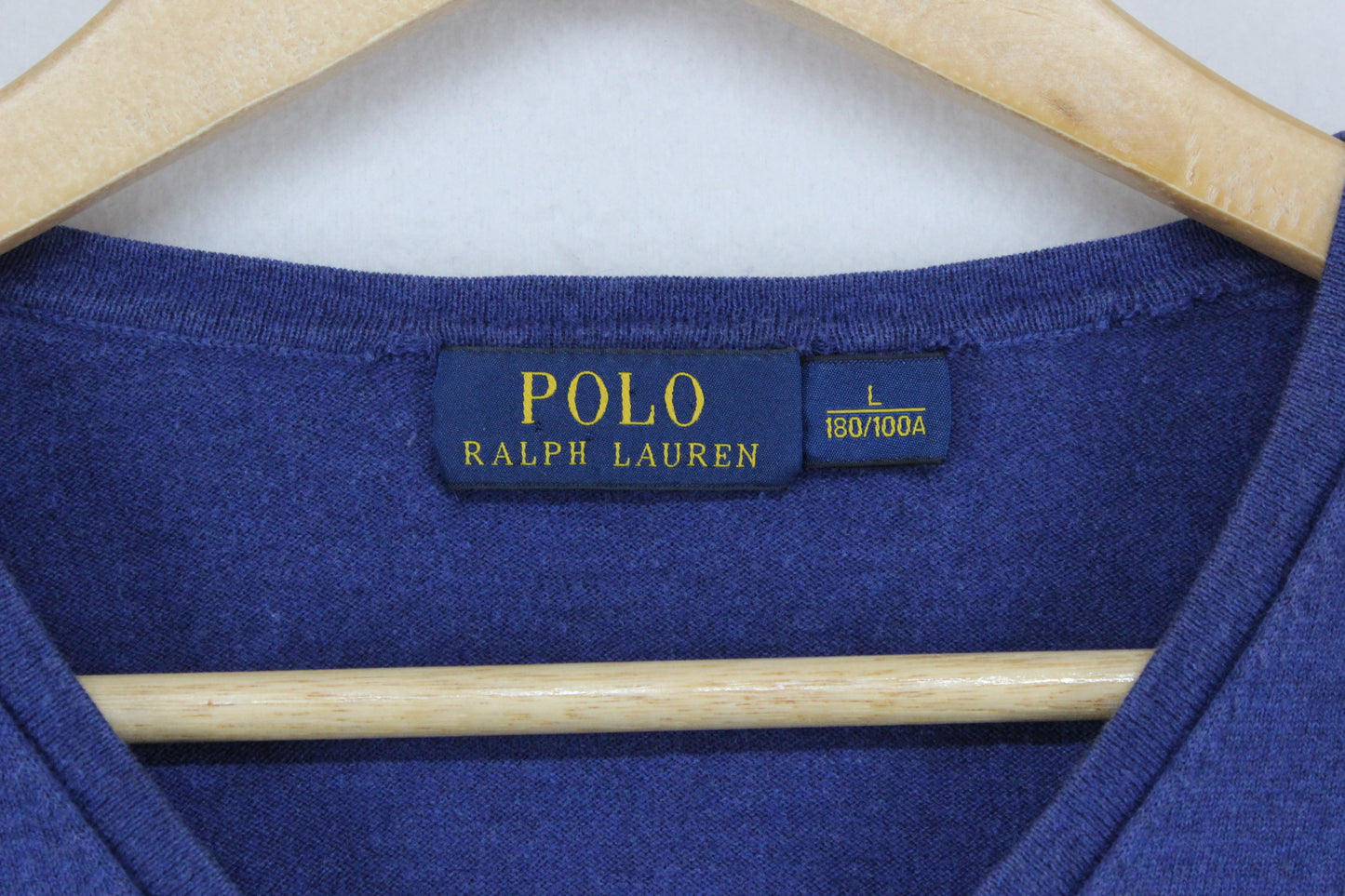 Mens V-Neck Jumper Cotton Cashmere