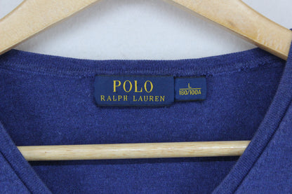 Mens V-Neck Jumper Cotton Cashmere