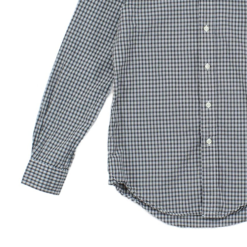 Mens Check Shirt Long Sleeve Button Up