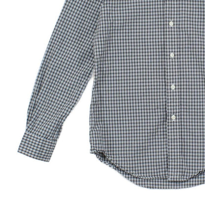 Mens Check Shirt Long Sleeve Button Up