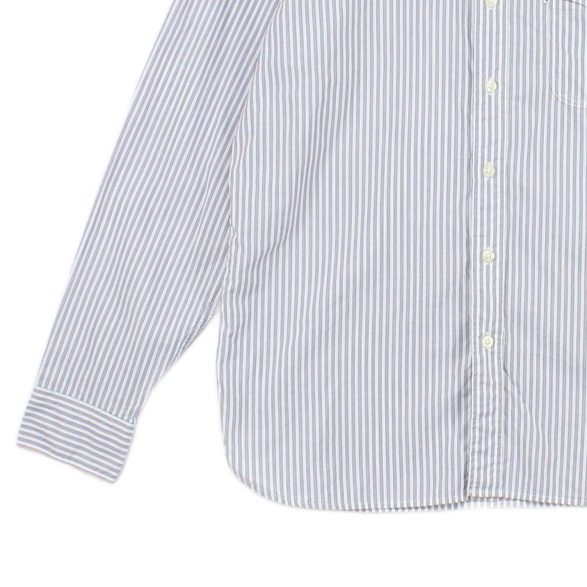 Mens Striped Shirt Button Up Long Sleeve