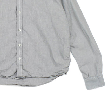 Mens Striped Shirt Classic Button Up