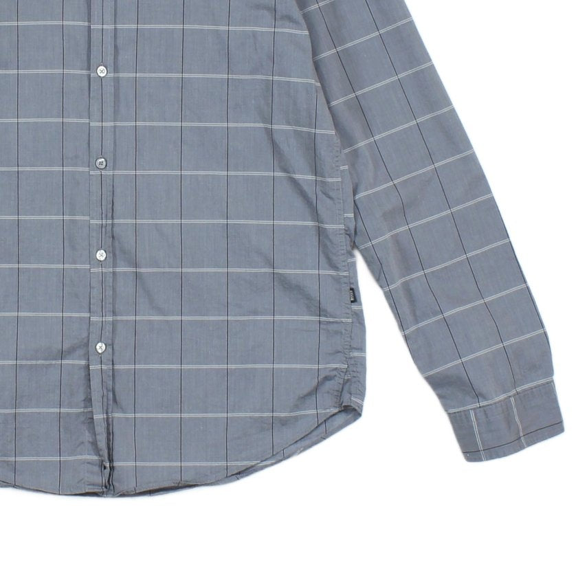 Mens Plaid Shirt Made In Italy Slim Fit Long Sleeve