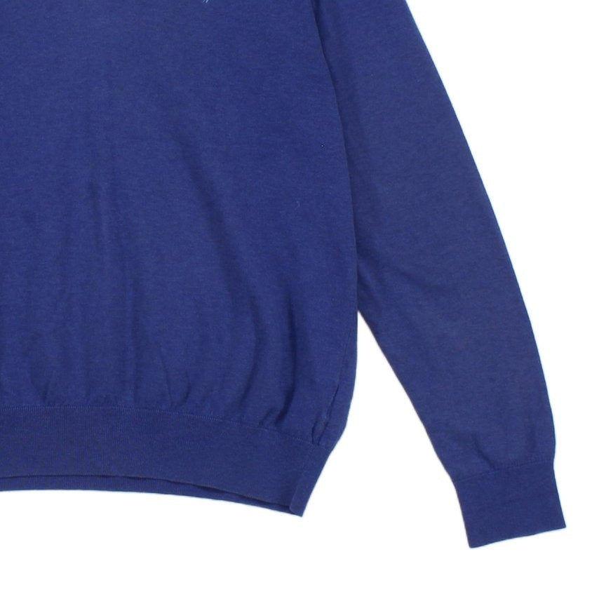 Mens V-Neck Jumper Cotton Cashmere