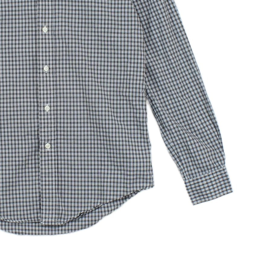 Mens Check Shirt Long Sleeve Button Up