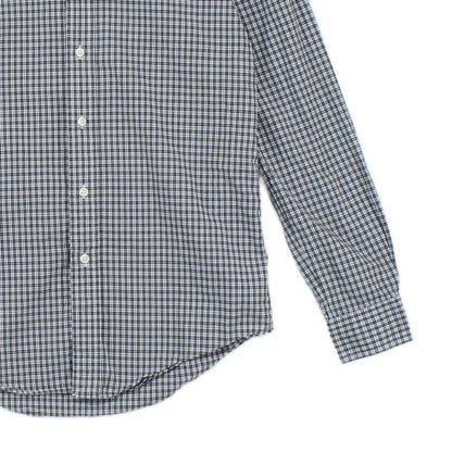 Mens Check Shirt Long Sleeve Button Up