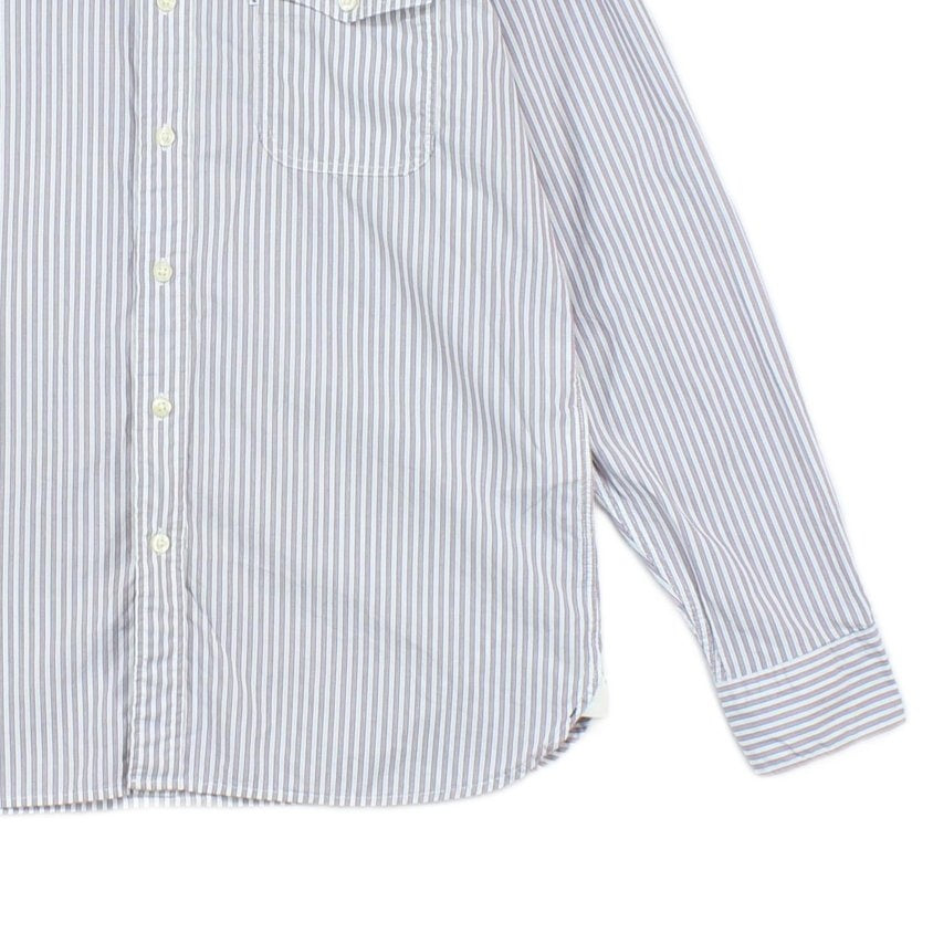 Mens Striped Shirt Button Up Long Sleeve