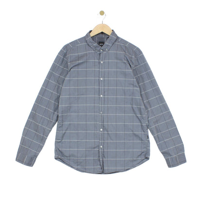 Mens Plaid Shirt Made In Italy Slim Fit Long Sleeve