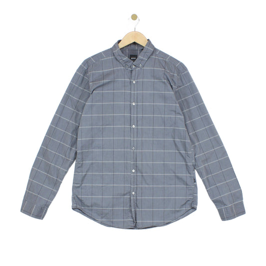 Mens Plaid Shirt Made In Italy Slim Fit Long Sleeve