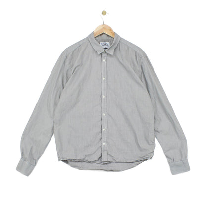 Mens Striped Shirt Classic Button Up