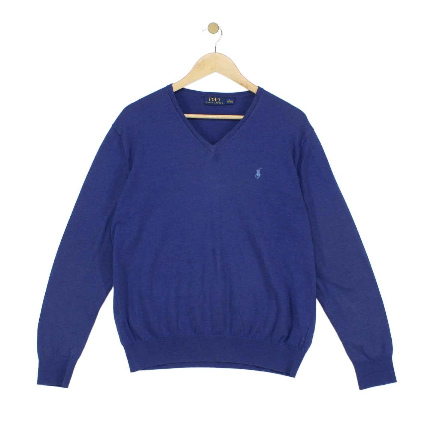 Mens V-Neck Jumper Cotton Cashmere