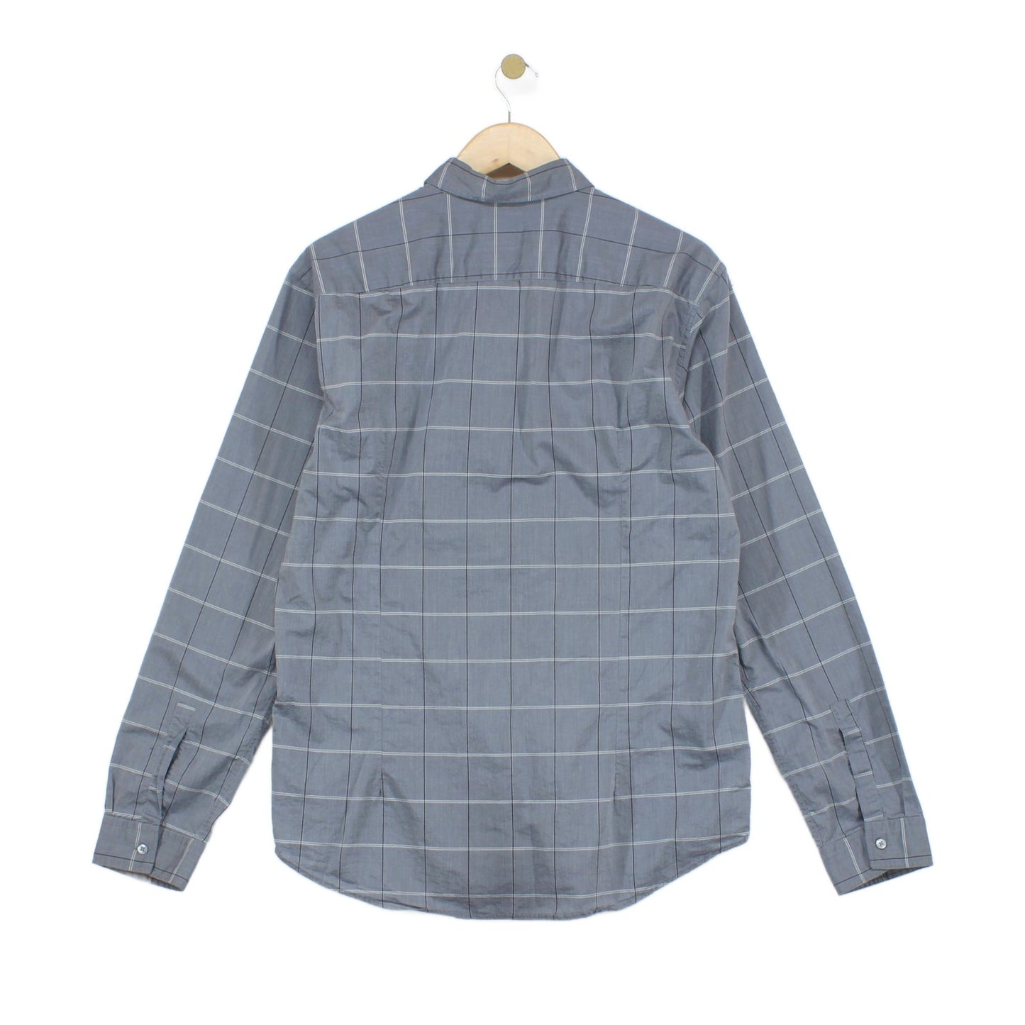 Mens Plaid Shirt Made In Italy Slim Fit Long Sleeve