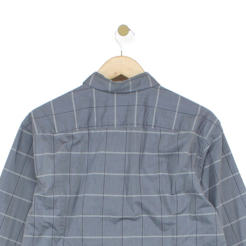 Mens Plaid Shirt Made In Italy Slim Fit Long Sleeve
