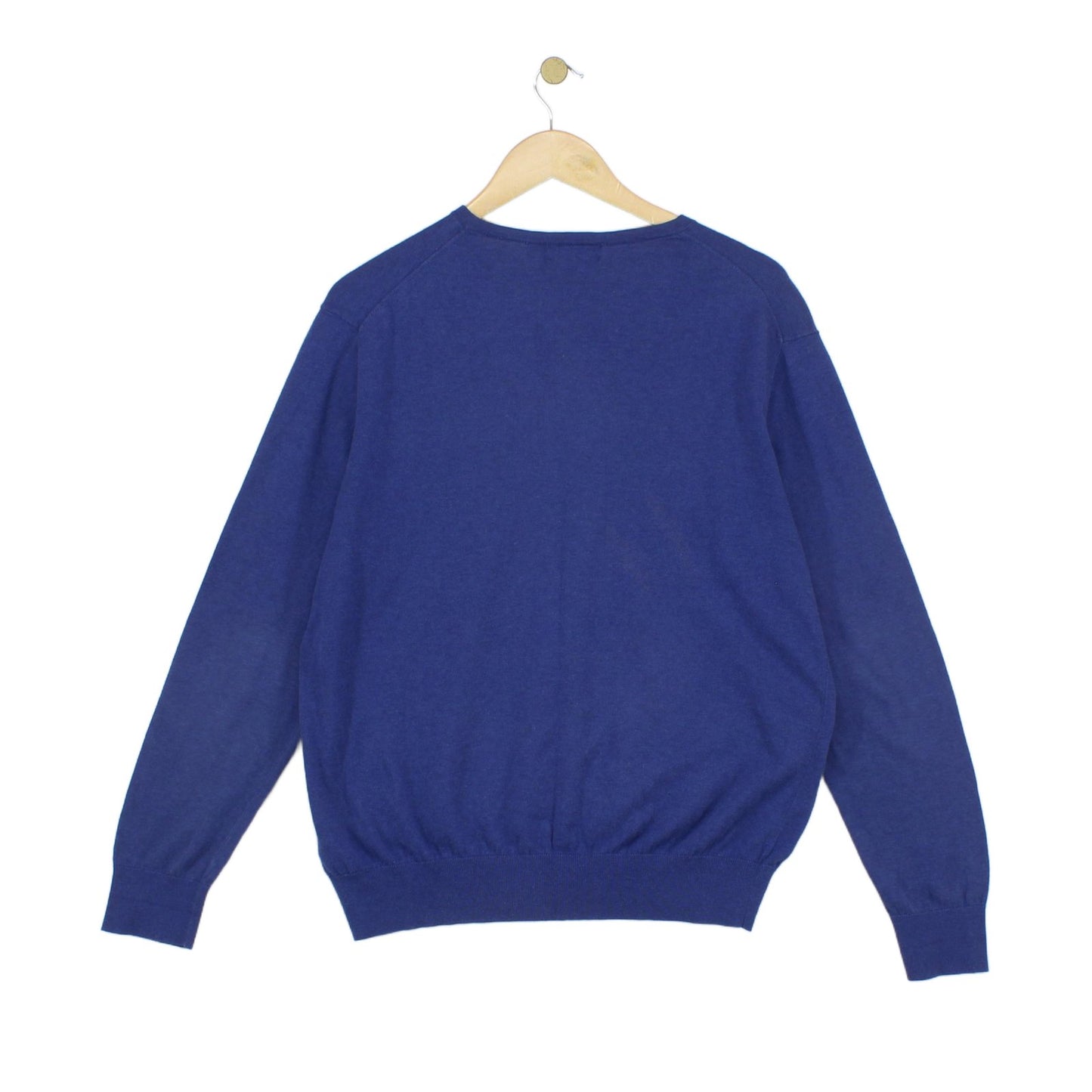 Mens V-Neck Jumper Cotton Cashmere