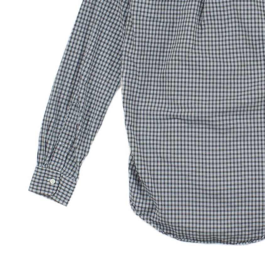 Mens Check Shirt Long Sleeve Button Up