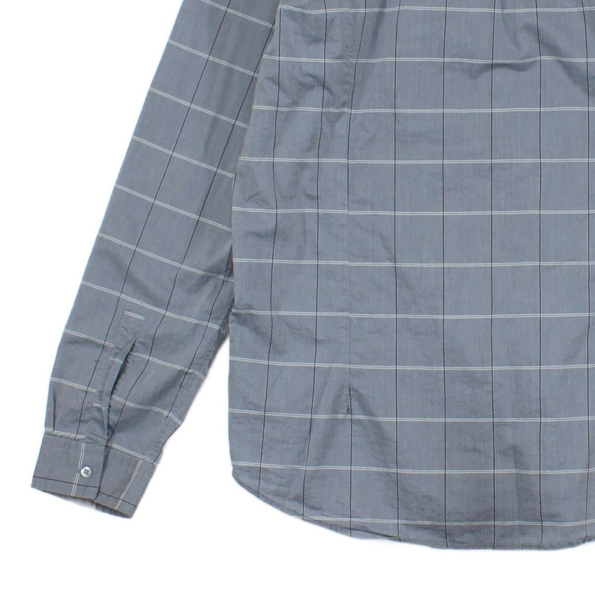 Mens Plaid Shirt Made In Italy Slim Fit Long Sleeve