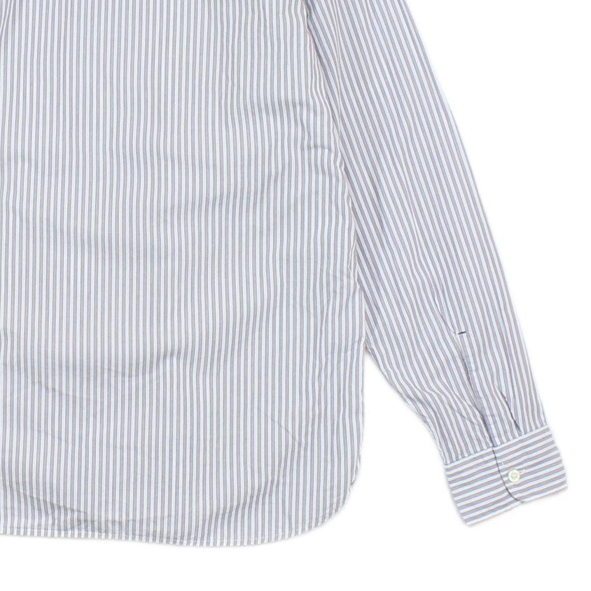 Mens Striped Shirt Button Up Long Sleeve
