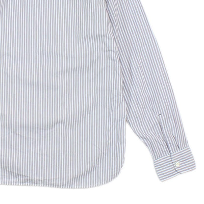 Mens Striped Shirt Button Up Long Sleeve