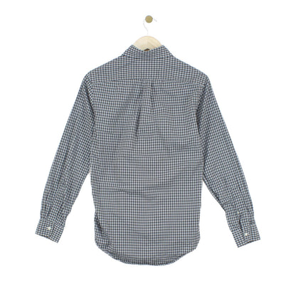 Mens Check Shirt Long Sleeve Button Up