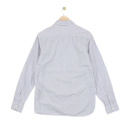 Mens Striped Shirt Button Up Long Sleeve