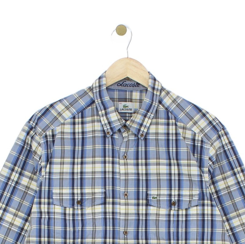 Mens Plaid Shirt Long Sleeve Button Up