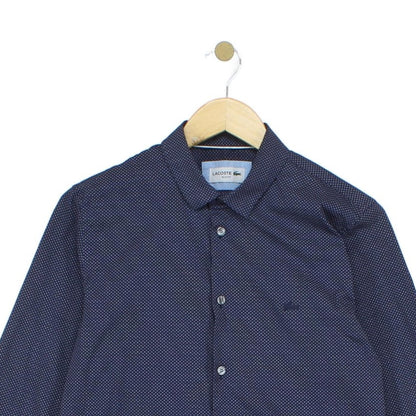 Mens Patterned Shirt Slim Fit Long Sleeve Stretch