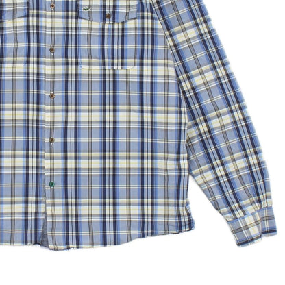Mens Plaid Shirt Long Sleeve Button Up